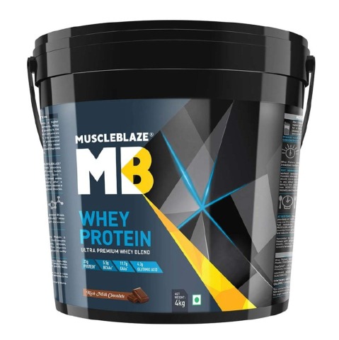 1 - MuscleBlaze 100% Whey Protein Supplement Powder with Digestive Enzyme, 8.8 lb 121 Servings (Rich Milk Chocolate) 1 - MuscleBlaze 100% Whey Protein Supplement Powder with Digestive Enzyme, 8.8 lb 121 Servings (Rich Milk Chocolate)