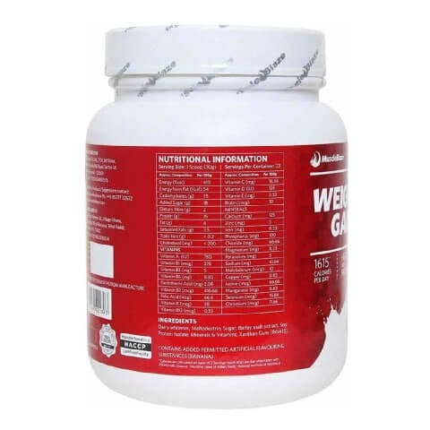 MuscleBlaze Weight Gainer, 2.2 lb Banana MuscleBlaze Weight Gainer, 2.2 lb Banana