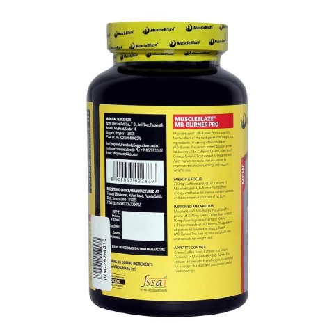 MuscleBlaze Burner PRO Thermogenic Fat Burner, 90 capsules Unflavoured MuscleBlaze Burner PRO Thermogenic Fat Burner, 90 capsules Unflavoured