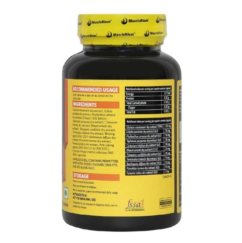 MuscleBlaze Liv Support with Milk Thistle, 60 capsules Unflavoured MuscleBlaze Liv Support with Milk Thistle, 60 capsules Unflavoured