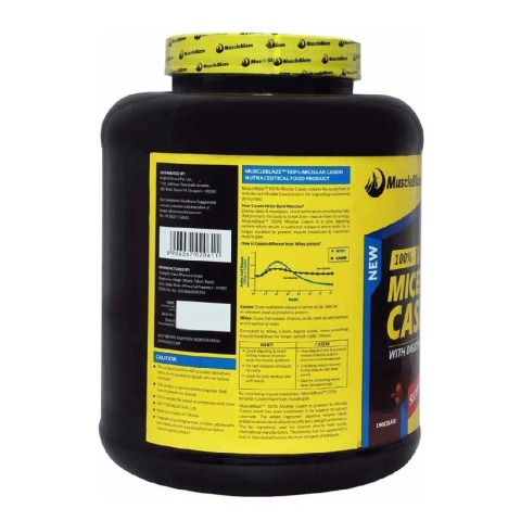 MuscleBlaze 100% Micellar Casein, 4.4 lb Chocolate MuscleBlaze 100% Micellar Casein, 4.4 lb Chocolate