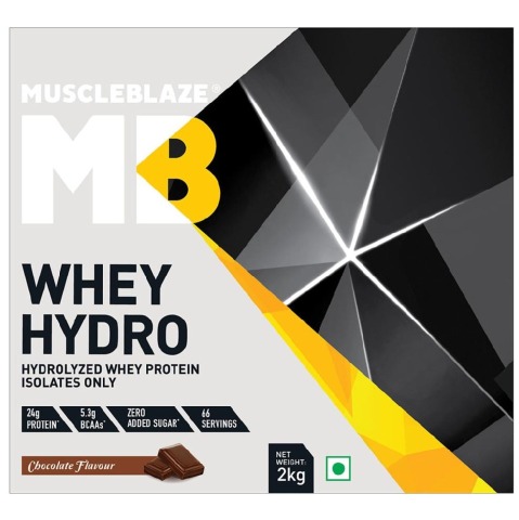 MuscleBlaze Whey Hydro, 4.4 lb Chocolate MuscleBlaze Whey Hydro, 4.4 lb Chocolate
