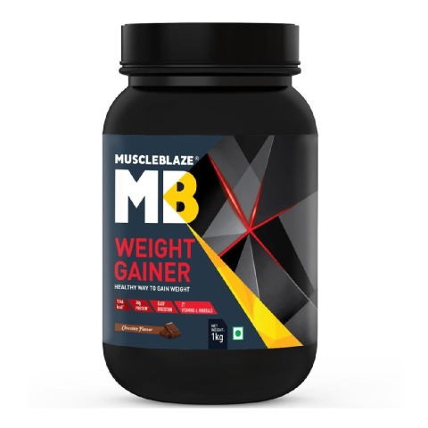 MuscleBlaze Weight Gainer with Added Digezyme, 2.2 lb Chocolate MuscleBlaze Weight Gainer with Added Digezyme, 2.2 lb Chocolate
