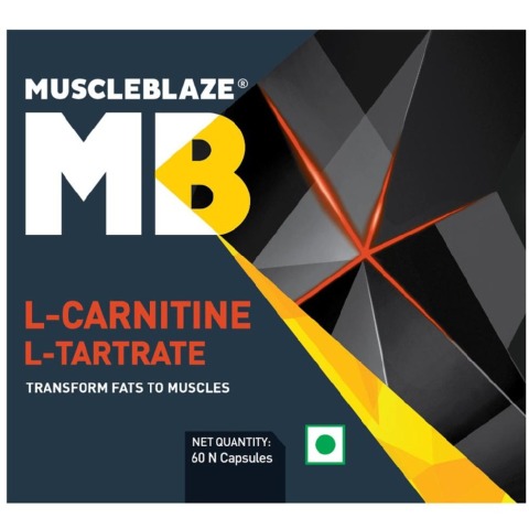 MuscleBlaze L-Carnitine L-Tartrate, 60 capsules Unflavoured MuscleBlaze L-Carnitine L-Tartrate, 60 capsules Unflavoured