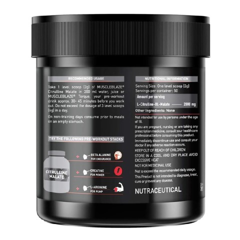 3 - MuscleBlaze Citrulline Malate, 0.22 lb Unflavored(SupplementInfo) 3 - MuscleBlaze Citrulline Malate, 0.22 lb Unflavored(SupplementInfo)