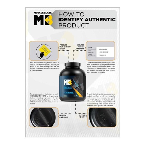 authenticity - MuscleBlaze 80% Raw Whey Protein Supplement Powder, 8.8 lb 133 Servings (Unflavoured) authenticity - MuscleBlaze 80% Raw Whey Protein Supplement Powder, 8.8 lb 133 Servings (Unflavoured)