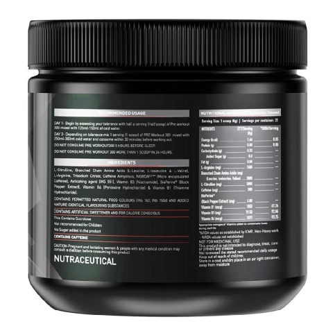 SupplementInfo - MuscleBlaze PRE Workout 300, 0.55 lb Melon Twist SupplementInfo - MuscleBlaze PRE Workout 300, 0.55 lb Melon Twist