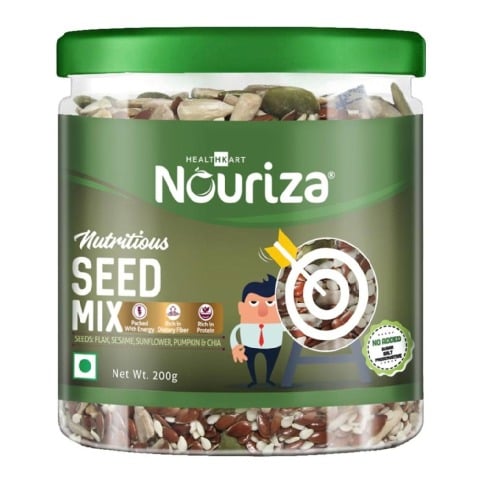 2 - Nouriza Seeds Mix, 200 g Unflavoured 2 - Nouriza Seeds Mix, 200 g Unflavoured