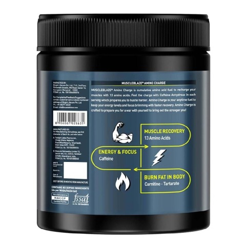 Benefit - MuscleBlaze Amino Charge, 0.55 lb Melon Twist Benefit - MuscleBlaze Amino Charge, 0.55 lb Melon Twist