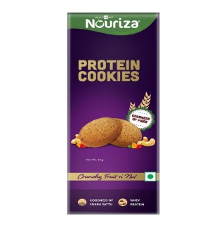 Front2 - Nouriza Protein Cookies, 360 g Fruit n Nut (6 x 60 g) Front2 - Nouriza Protein Cookies, 360 g Fruit n Nut (6 x 60 g)
