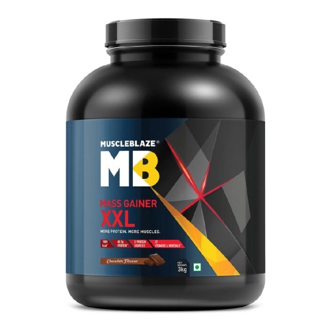2 - MuscleBlaze Mass Gainer XXL with Complex Carbs and Proteins in 3:1 ratio, 6.6 lb Chocolate 2 - MuscleBlaze Mass Gainer XXL with Complex Carbs and Proteins in 3:1 ratio, 6.6 lb Chocolate