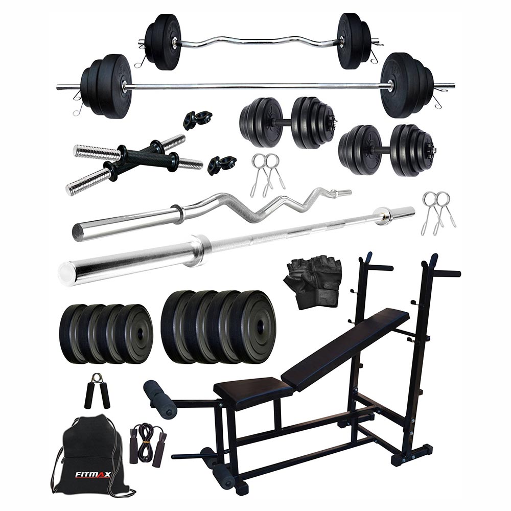 Gym Combo Gym Kit 50 Kg Price 50 Kg Home Gym Set With Bench