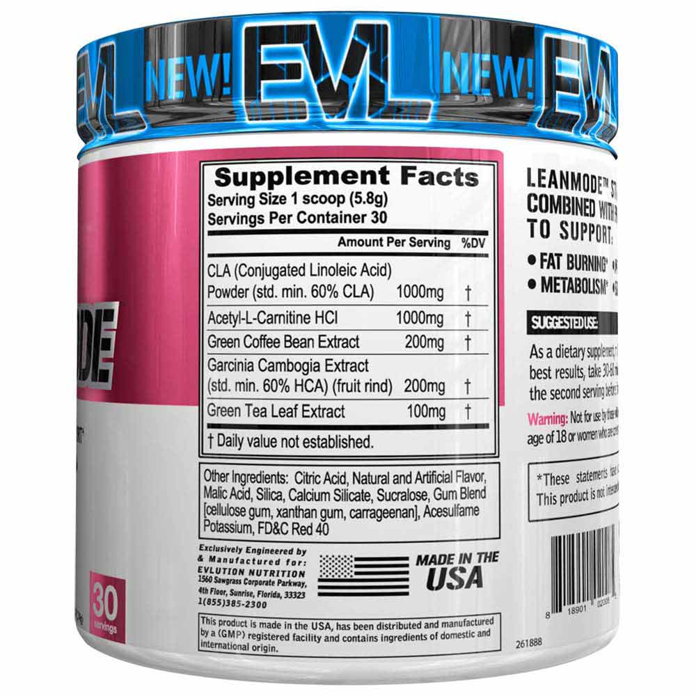 supplementinfo - Evlution Nutrition (EVL) Lean Mode,  0.38 lb  Pink Lemonade 