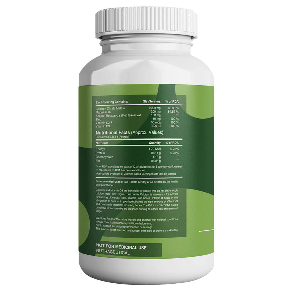 nutritionalinfo - 1MG Calcium + D3,  60 tablet(s)  Unflavoured 