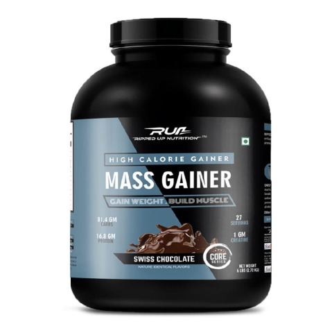4 - Ripped Up Nutrition Mass Gainer,  6 lb  Swiss Chocolate 