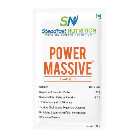 1 - Steadfast Nutrition Power Massive, 30 sachets/pack Chocolate