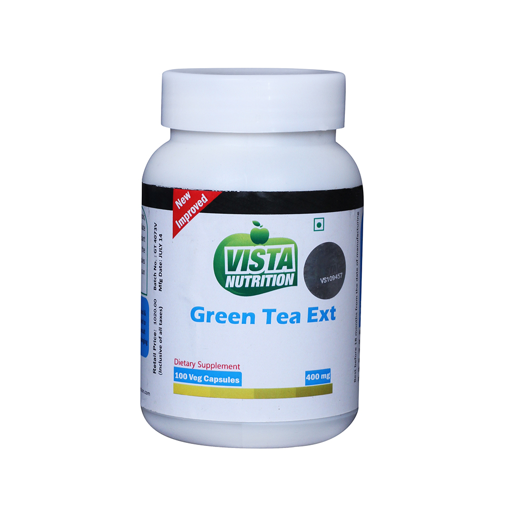 Vista Nutrition Green Tea Extract (150mg), 100 capsules Unflavoured at
