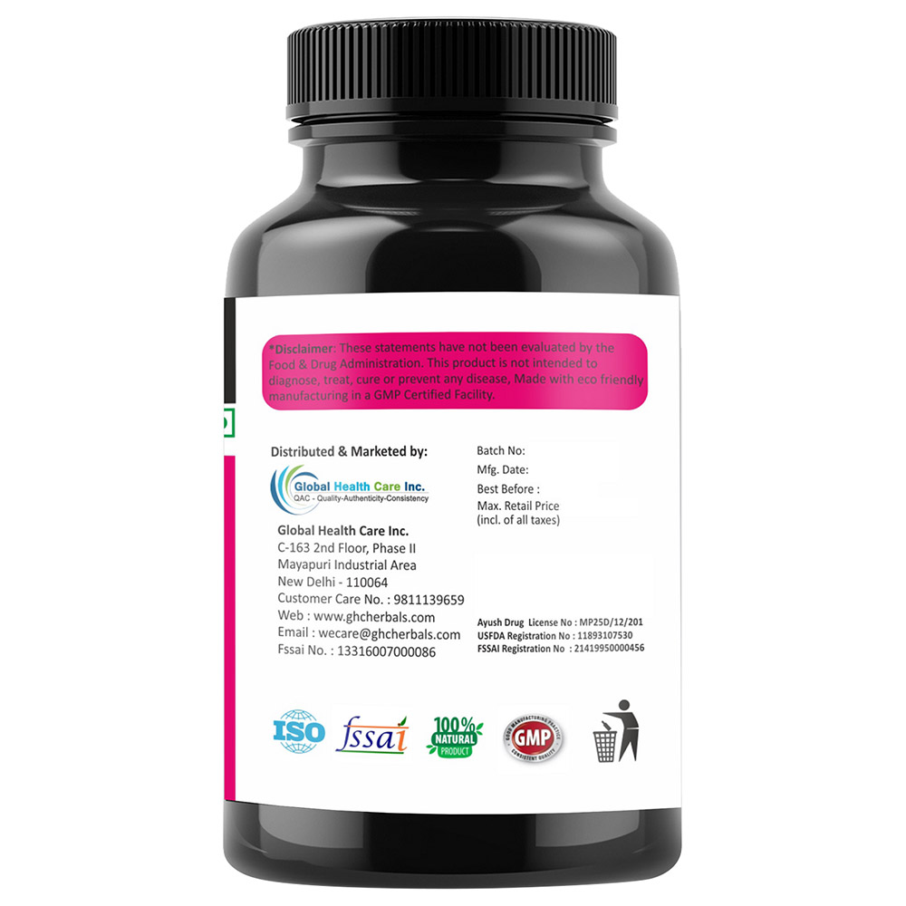 back - GHC ZMA Zinc & Vitamin B6,  90 capsules  Unlfavoured 