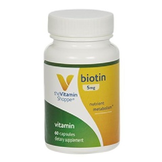 The Vitamin Shoppe Biotin (5 Mg), Unflavoured 120 Capsules