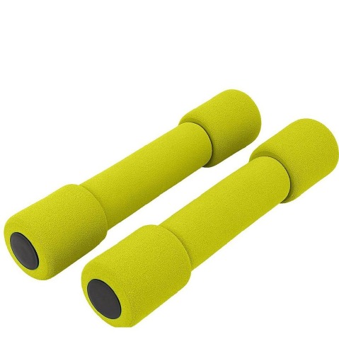 Fitsy Dumbbells 2502 (AR913),  Fluorescent Green (Pair)  0.5 kg 