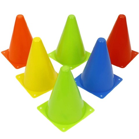 Fitsy Agility Training Cones (AR2412),  7 Inches 6 Piece  Multicolor 