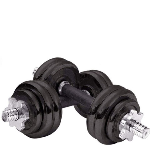 Fitsy Cast Iron Dumbbell Set (AR2058),  Black  15 kg 