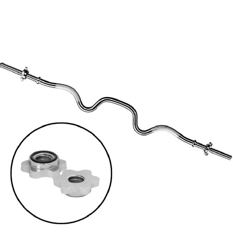 Fitsy Super Curl Bar - 120cm,  Silver 