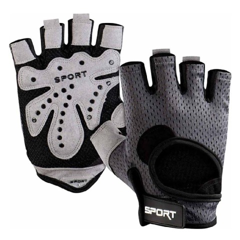 Fitsy Gym Gloves with Padding,  Grey  Medium 