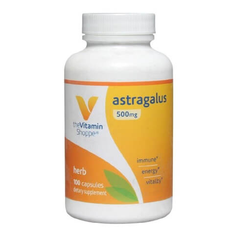 The Vitamin Shoppe Astragalus 500 mg,  100 capsules 