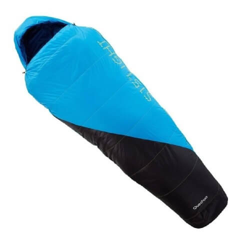 Quechua S15 Light Right Zip Sleeping Bags, Black/Blue L