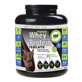 Summit Nutritions 100% Pure Whey Protein Isolate, 2 Lb Chocolate