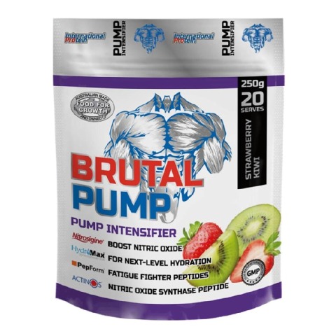1 - International Protein Brutal Pump,  0.55 lb  Strawberry Kiwi 