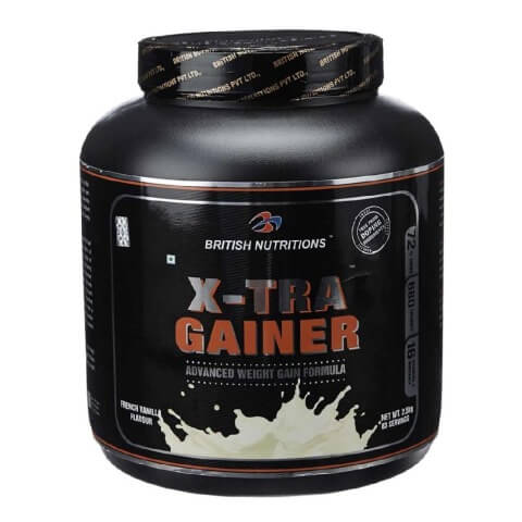 British Nutritions X-Tra Gainer,  5.5 lb  French Vanilla 
