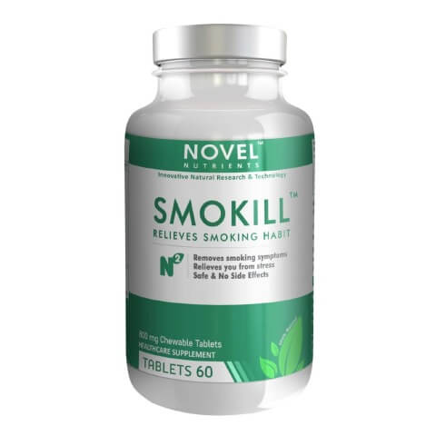 Novel Nutrients Smokill (800mg), 60 chewable tablet(s) Novel Nutrients Smokill (800mg), 60 chewable tablet(s)