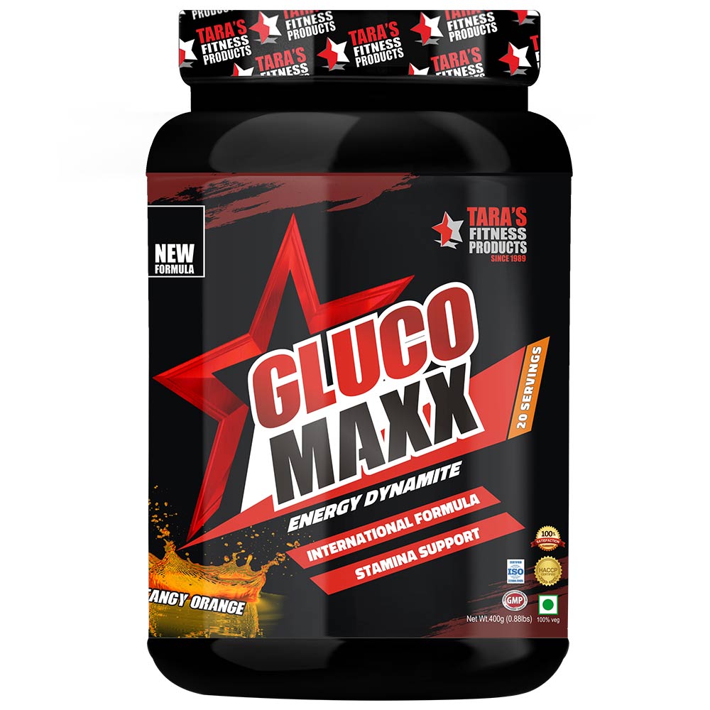Tara Fitness Products Gluco Maxx (Energy Drink),  0.4 kg  Orange 