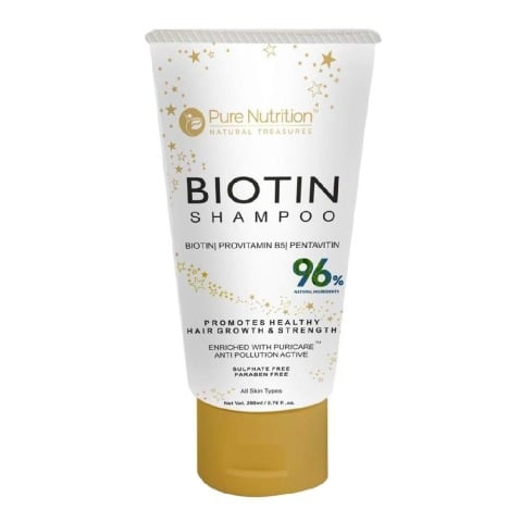 Pure Nutrition Biotin Shampoo,  200 ml  for All Skin Type 