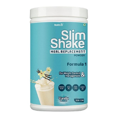Healthvit Slim Shake Meal Replacement Powder,  0.5 kg  Vanilla 