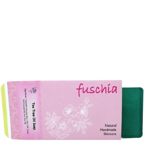 Fuschia Tea Tree Oil  Natural Handmade Herbal Soap,  100 g  for All Skin Types 