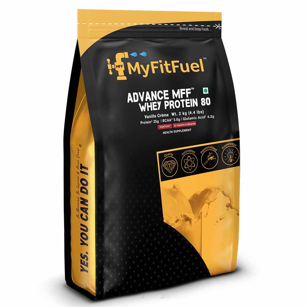 2 - MyFitFuel Advance MFF Whey Protein 80,  4.4 lb  Vanilla Creme 