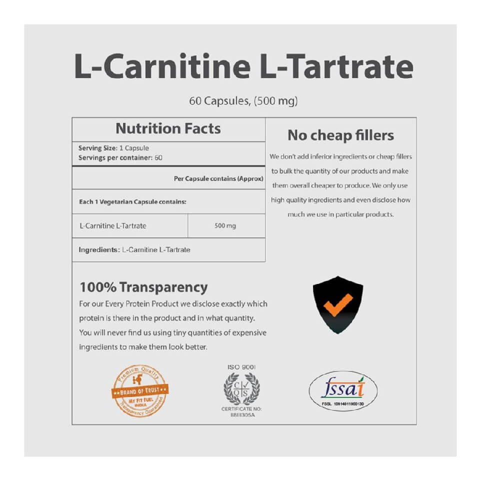 vegetarian l-carnitine weight loss L-Carnitine Fumarate 60 Vegetarian Capsules