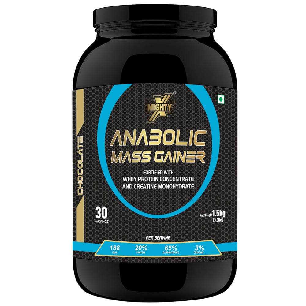1 - MightyX Anabolic Mass Gainer,  3.3 lb  Chocolate 