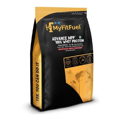 1 - MyFitFuel Advance MFF 100% Whey Protein,  8.8 lb  Mango Alphonso 
