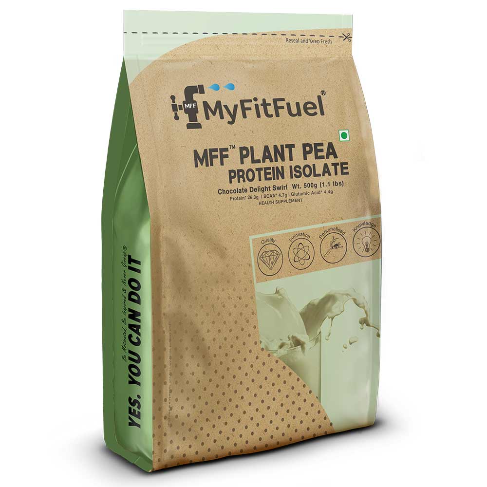 2 - MyFitFuel MFF Plant Pea Protein Isolate,  1.1 lb  Chocolate Delight Swirl 