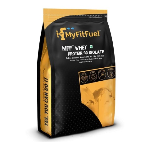 2 - MyFitFuel MFF Whey Protein 90 Isolate,  2.2 lb  Coffee Caramel Macchiato 