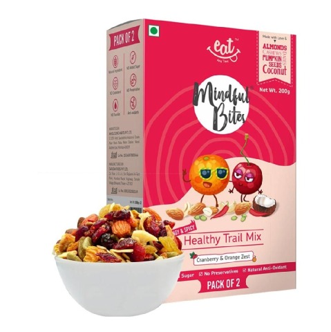 Eat Anytime Healthy Trail Mix,  200 g  Cranberries & Orange Zest 