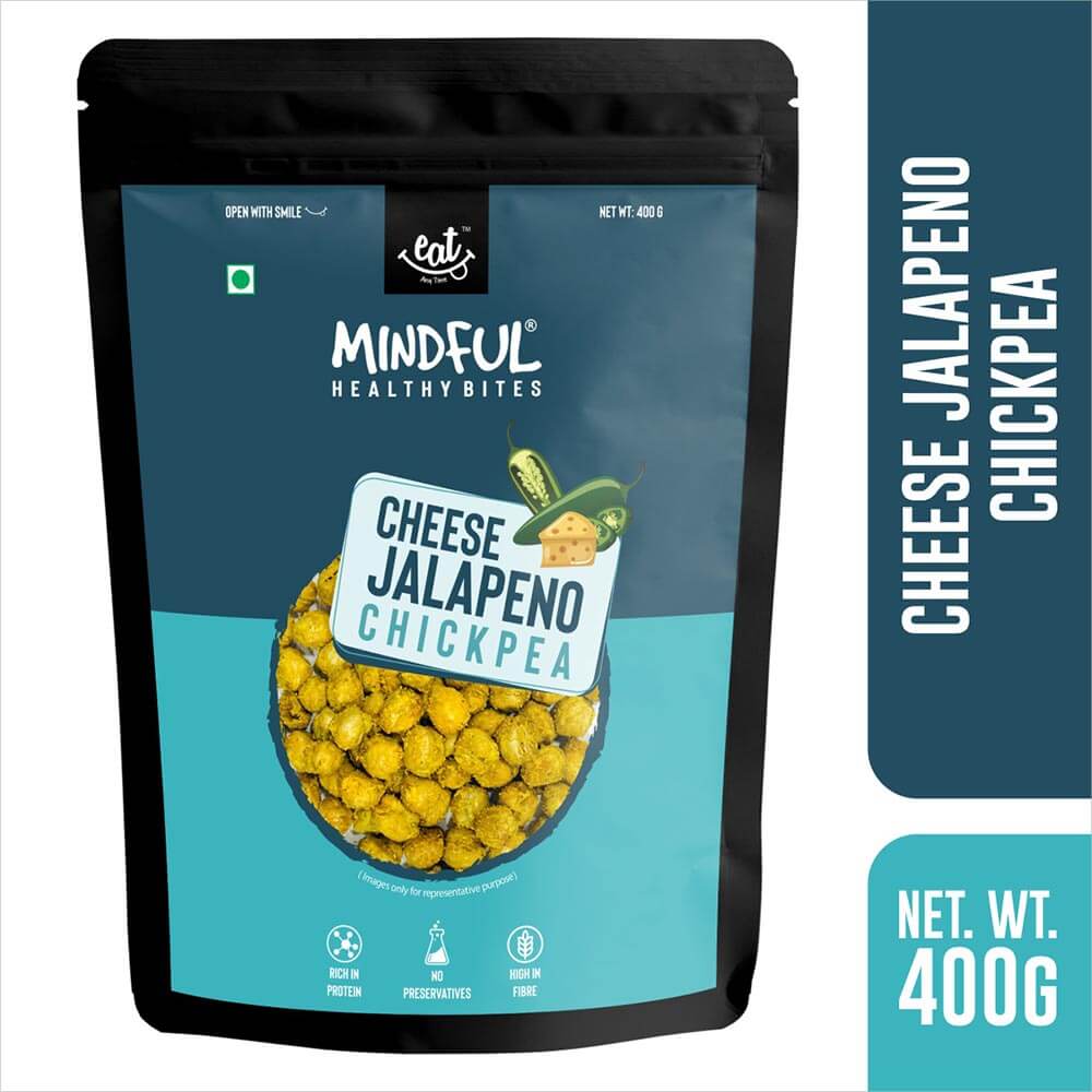 1 - Eat Anytime Mindful Chick Peas,  Cheese Jalapeno  0.400 kg 