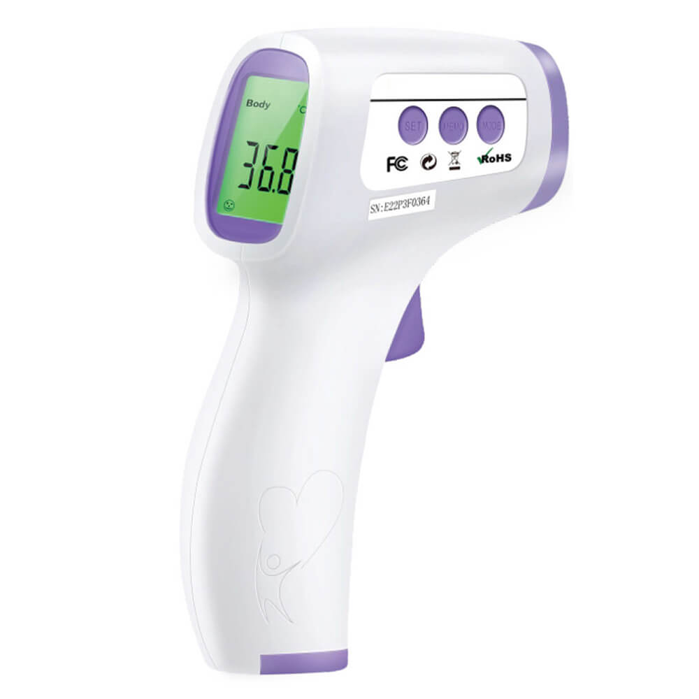 HeTaiDa Infrared Thermometer (IRT) for Baby & Adult,  White 