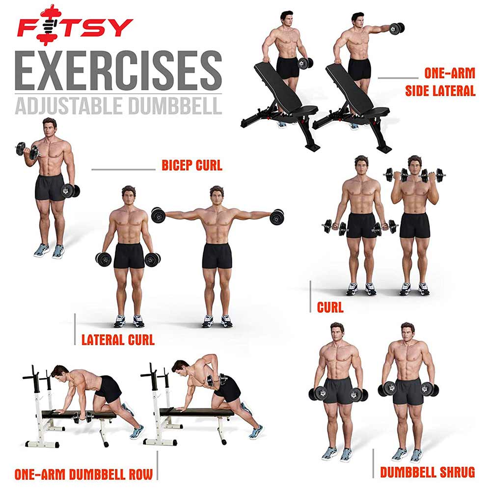 2 - Fitsy Cast Iron Dumbbell Set (AR2058),  Black  15 kg 