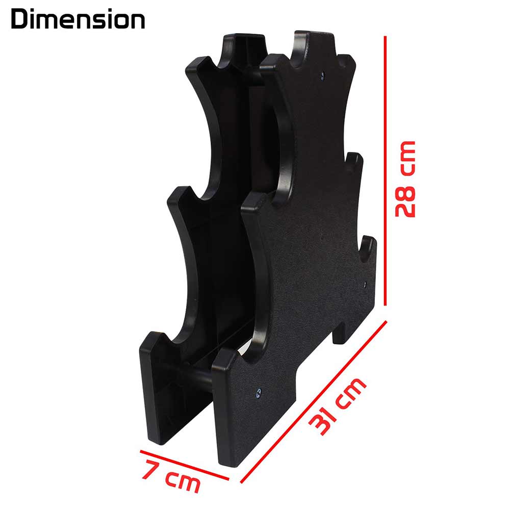 1 - Fitsy Dumbbell Stand (AR2372),  Black  0.5 kg 