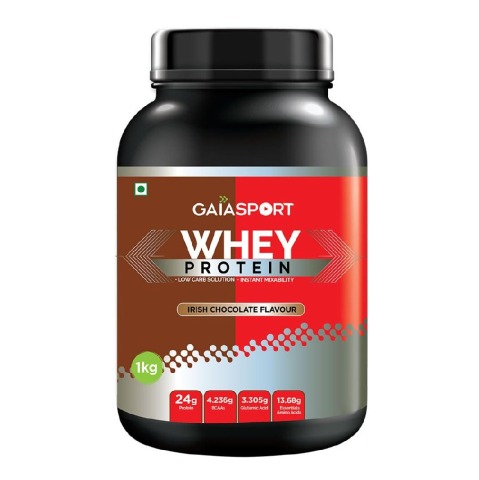 1 - GAIA Sport Whey Protein,  2.2 lb  Irish Chocolate 